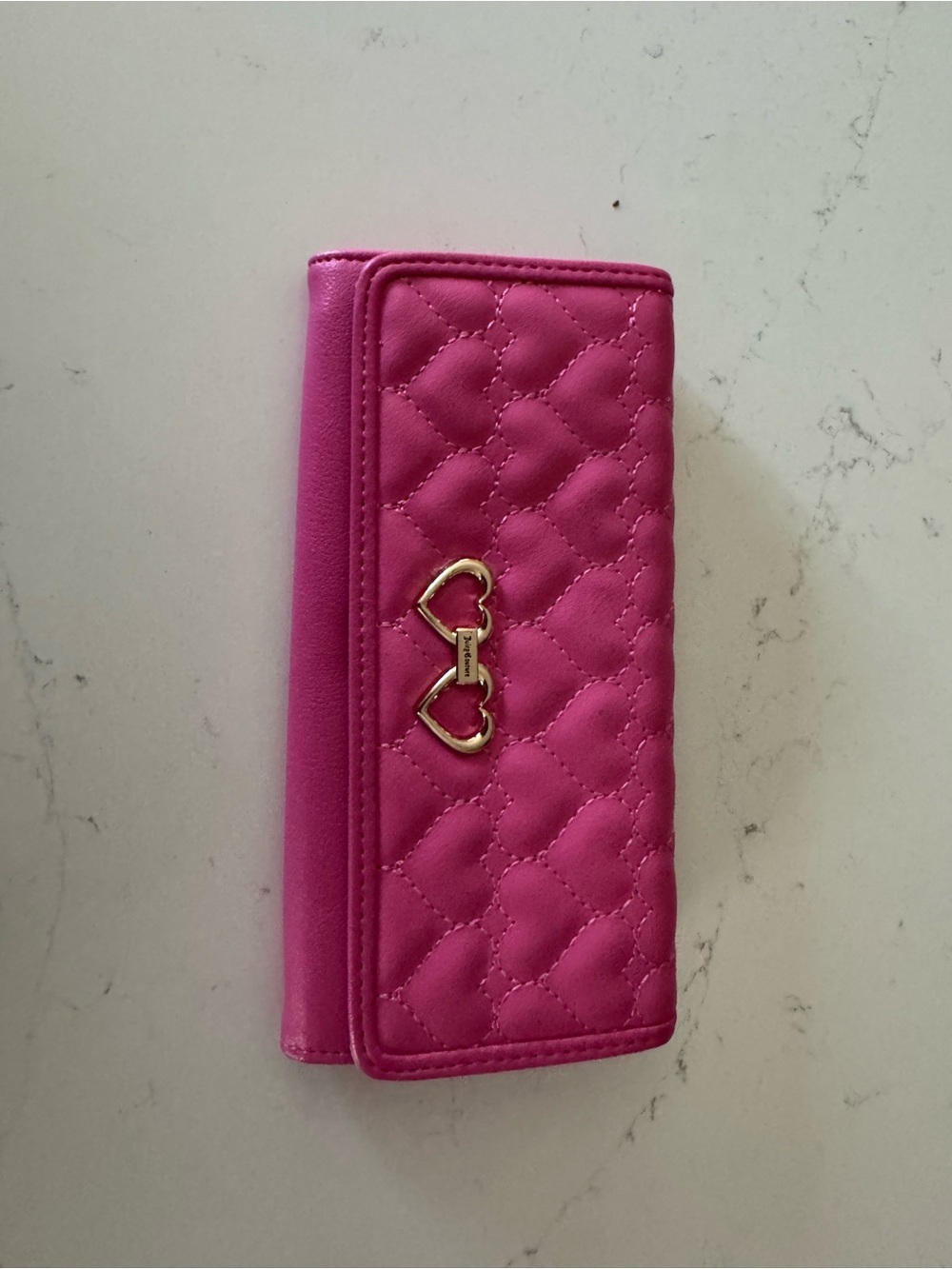 Pink juicy couture Quilted Heart Accent Women's Wallet